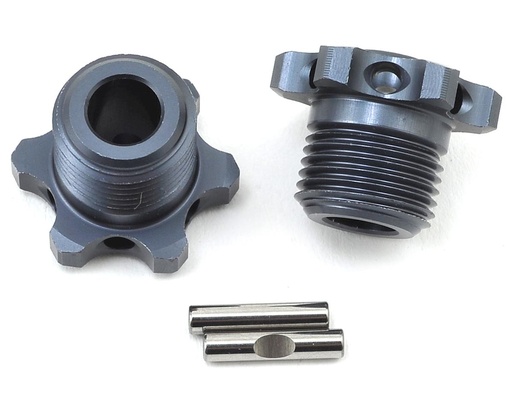 [TKR5569] Tekno RC 17mm Narrow Aluminum Wheel Hub (Gun Metal) (2) (for TKR5580)