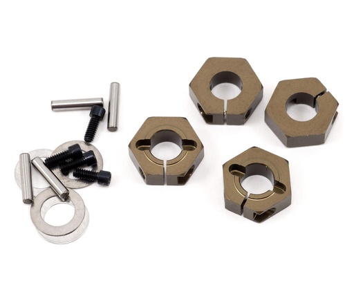 [TKR5571A] Tekno RC 12mm Aluminum Clamping Wheel Hex Set (4)