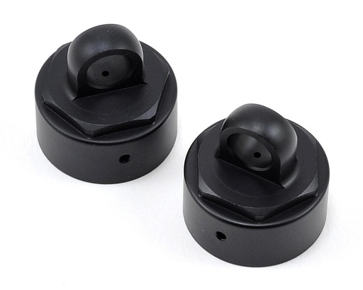 [TKR6003] Tekno RC Aluminum Vented Shock Cap Set (Gun Metal) (2)