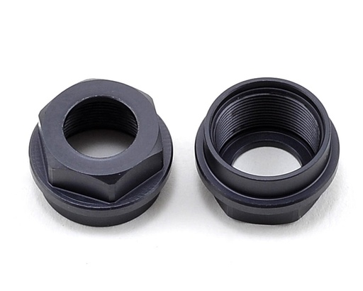 [TKR6015] Tekno RC Aluminum Shock Cartridge Cap Set (Gun Metal) (2)