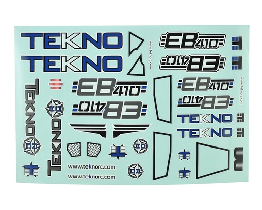 [TKR6647] Tekno RC EB410 Decal Sheet