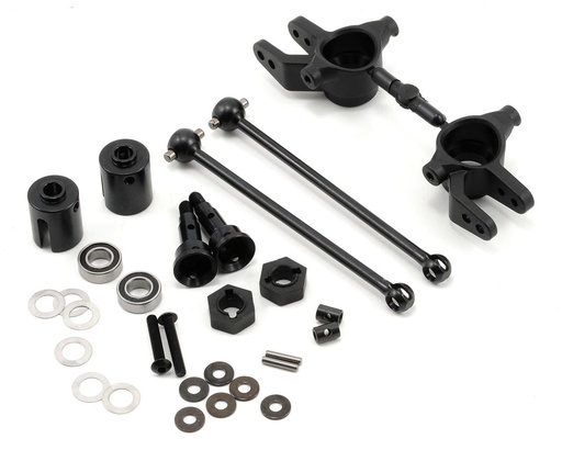 [TKR6851X] Tekno RC M6 Driveshaft & Steering Block Set (Front, 6mm)