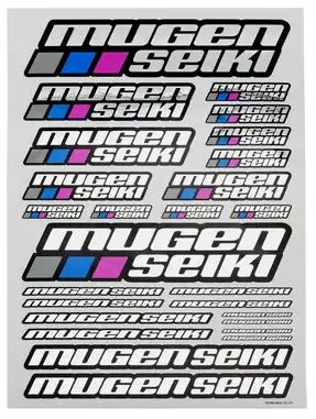 [MUGP0403A] Mugen Seiki Large Decal Sheet (Chrome) 