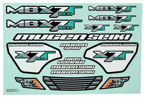 [MUGE1052] Mugen Seiki MBX7TE Decal Sheet