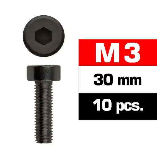 [UR163330] Ultimate Racing M3X30MM Cap Head Screws (10 PCS)