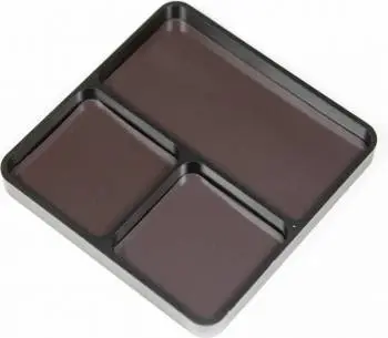 [HDTT09004D] Hobby Details Magnetic Screw Tray (3 Compartments) 99x98x11mm - Black