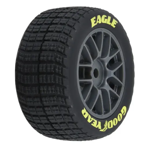 [PRO1030310] Pro-Line Racing Goodyear Eagle Dirt Tire F/R MTD Grey for Losi NASCAR Racecar (4)