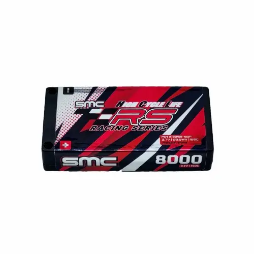 [80150-1S2P] HCL-RS 3.7V-8000mAh 150C 5mm Inboard Hardcase