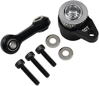[HRAGRM48SH20T] Hot Racing Arrma Grom Aluminum Servo Saver Set (Black) (20T)