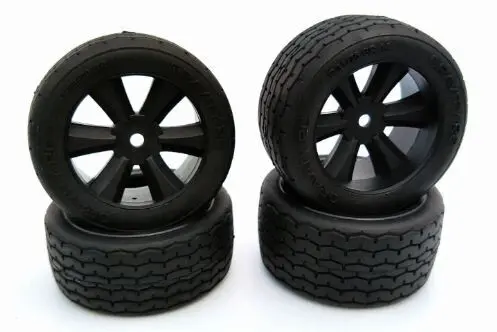 [GRC145B] G-Spec VTA Tires (Set of 4) Pre glued, VTA Edge Wheel, Black