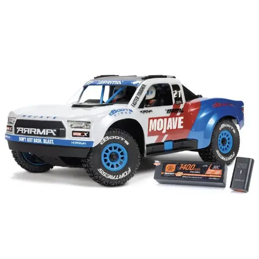 [ARA2304ST2] 1/16 MOJAVE GROM 223S DSC 4X4 RTR Brushless Desert Truck, White (Battery & Charger Included)