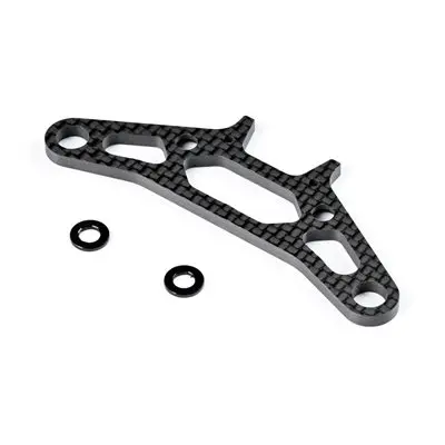 [301253] X4 CARBON UPPER HOLDER FOR BUMPER FOR UNI BULKHEADS 