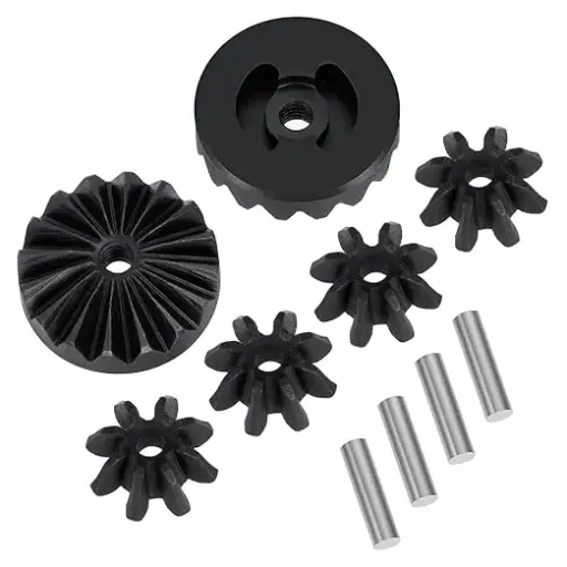 [MGM1201S-BK] Steel Front/Rear Differential Gear for ARRMA 1/14 Mojave Grom 1/18 Granite GROM RC Car Upgrade - Replacement For Losi Nascar