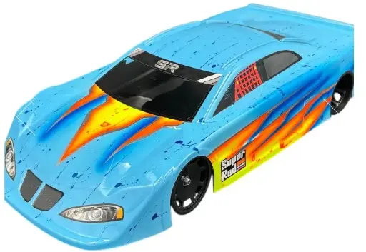 [SR-26-015] Super Rad SR-26 1/10 Oval Open Car Body - .015" Super Lite